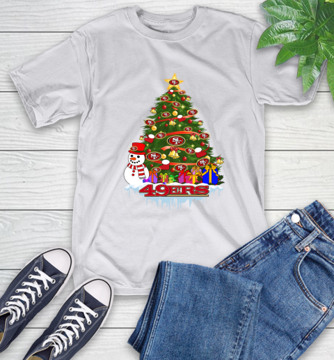San Francisco 49ers Merry Christmas NFL Football Sports T-Shirt 12