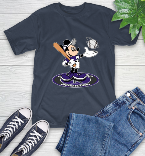 MLB Baseball Colorado Rockies Cheerful Mickey Disney Shirt T-Shirt 5 MLB Baseball Colorado Rockies Cheerful Mickey Disney Shirt T-Shirt - Image 5