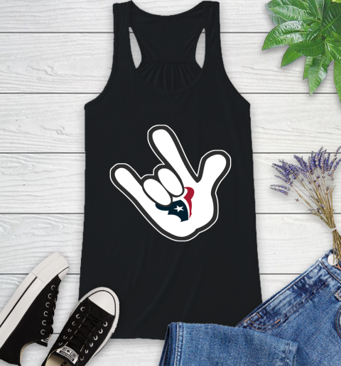 Houston Texans NFL Football Mickey Rock Hand Disney Racerback Tank 2