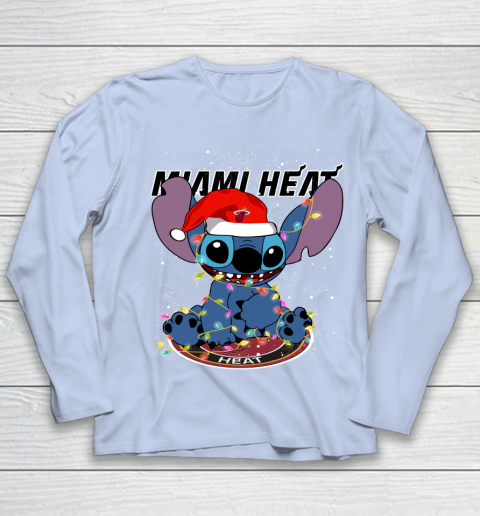 Miami Heat NBA noel stitch Basketball Christmas Youth Long Sleeve 5