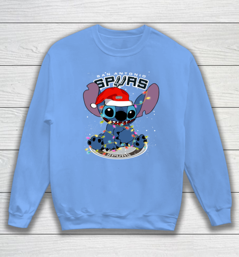 San Antonio Spurs NBA noel stitch Basketball Christmas Sweatshirt 7