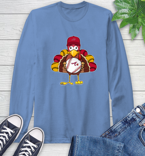 Atlanta Braves Turkey thanksgiving Long Sleeve T-Shirt 11