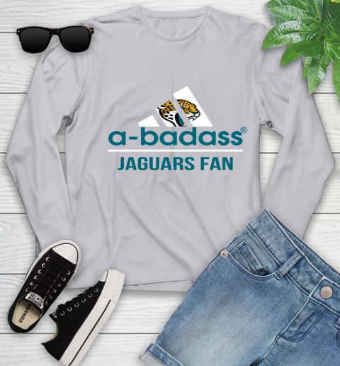 Jacksonville Jaguars NFL Football A Badass Adidas Adoring Fan Sports Youth Long Sleeve 5
