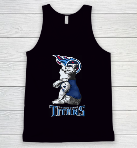 NFL Football My Cat Loves Tennessee Titans Tank Top