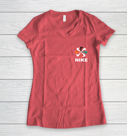 Jordan 12 University Gold Women's V-Neck T-Shirt 4