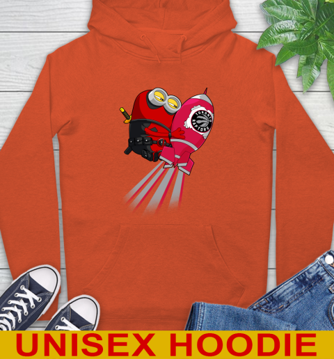 NBA Basketball Toronto Raptors Deadpool Minion Marvel Shirt Hoodie 4