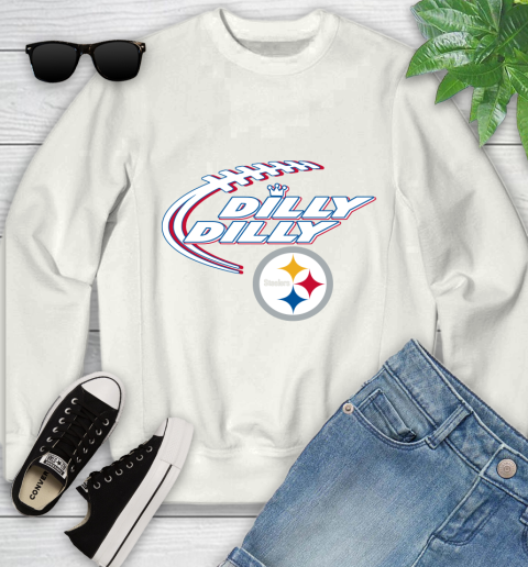 NFL Pittsburgh Steelers Dilly Dilly Football Sports Youth Sweatshirt