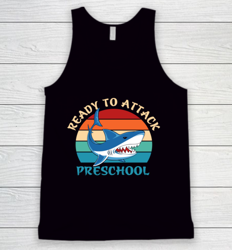 Back To School Shirt Ready to attack Preschool Tank Top