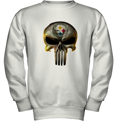 Pittsburgh Steelers The Punisher Mashup Football Shirts Youth Sweatshirt