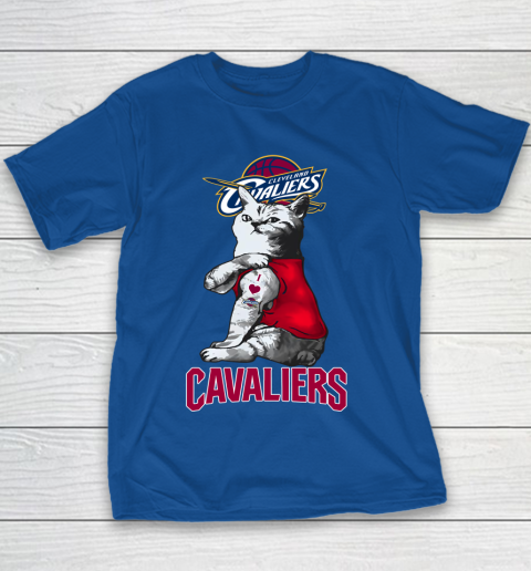 NBA Basketball My Cat Loves Cleveland Cavaliers Youth T-Shirt 6