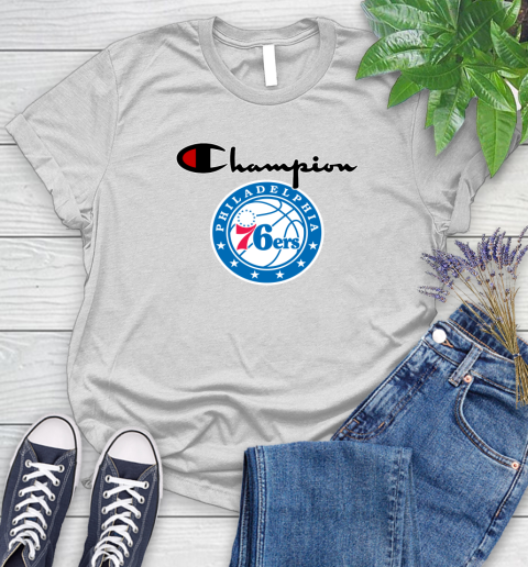 NBA Basketball Philadelphia 76ers Champion Shirt Women's T-Shirt