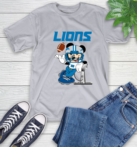 NFL Detroit Lions Mickey Mouse Disney Super Bowl Football T Shirt T-Shirt 6
