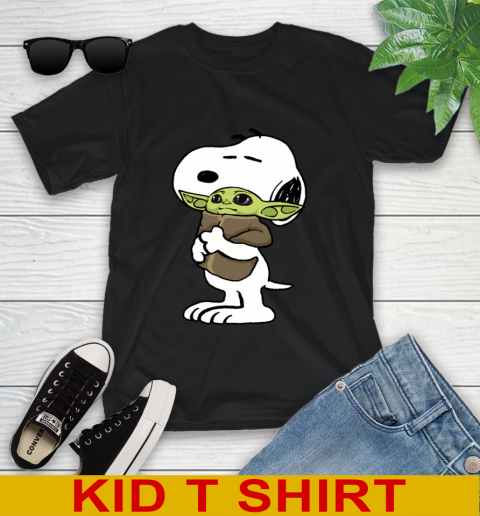 Snoopy Hugging Baby Yoda Shirt 102