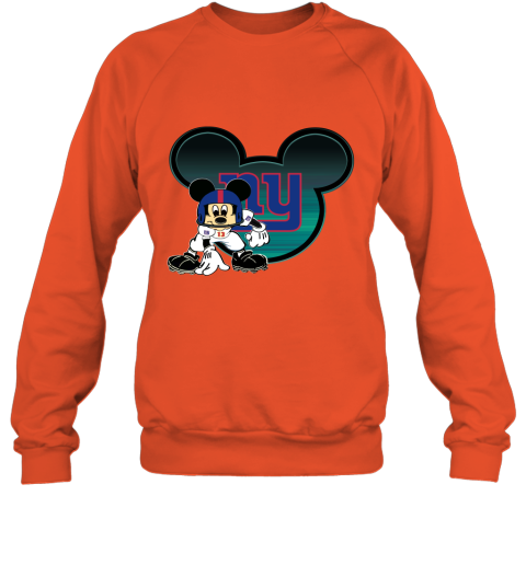 NFL New York Giants Mickey Mouse Disney Football T Shirt N8Wo7zLUrF8 sweatshirt 35 95 151514 front orange