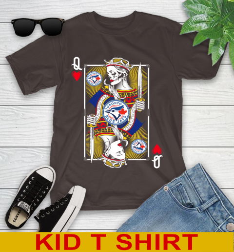 MLB Baseball Toronto Blue Jays The Queen Of Hearts Card Shirt Youth T-Shirt 6