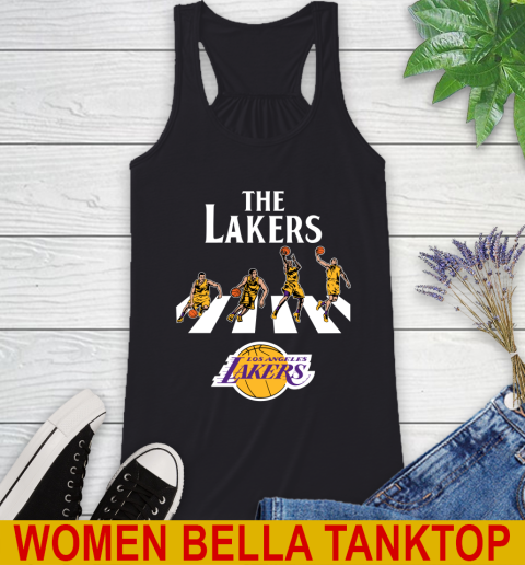 NBA Basketball Los Angeles Lakers The Beatles Rock Band Shirt Racerback Tank