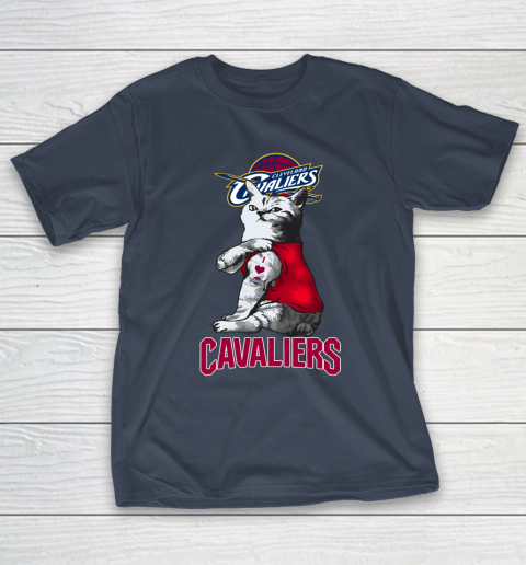 NBA Basketball My Cat Loves Cleveland Cavaliers T-Shirt 3