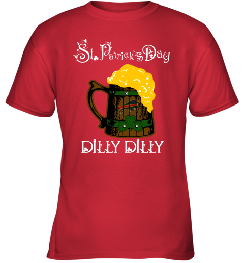 NFL Buffalo Bills St Patrick's Day Dilly Dilly Beer Football Sports qZG7XopuQ1p youth t shirt 26 95 151514 front red