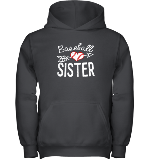 Baseball Sister For Fan Youth Hoodie
