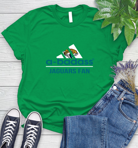 Jacksonville Jaguars NFL Football A Badass Adidas Adoring Fan Sports Women's T-Shirt 9