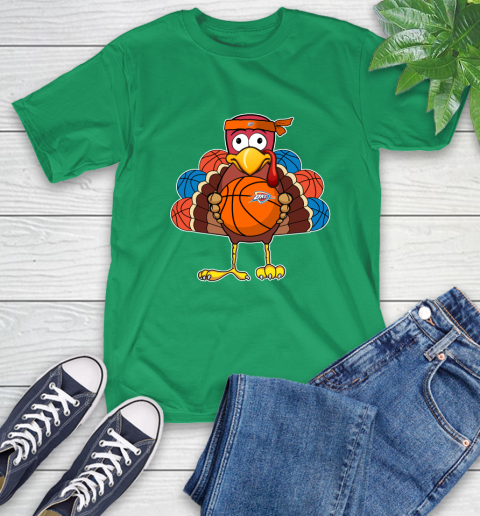 Oklahoma City Thunder Turkey thanksgiving day T-Shirt 7