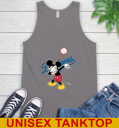 Los Angeles Dodgers MLB Baseball Dabbing Mickey Disney Sports Tank Top 7