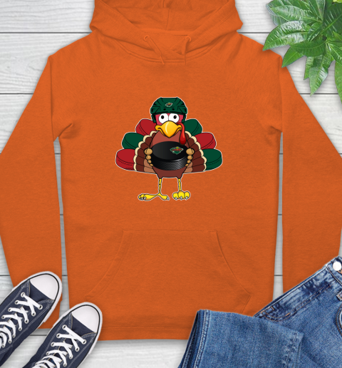 Minnesota Wild Turkey Thanksgiving Day Hoodie 5