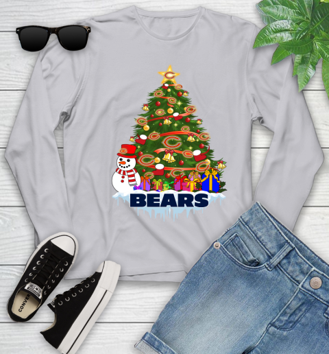 Chicago Bears Merry Christmas NFL Football Sports Youth Long Sleeve 5