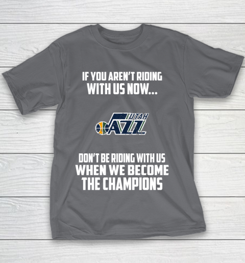 NBA Utah Jazz Basketball We Become The Champions Youth T-Shirt 5
