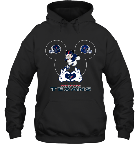 I Love The Texans Mickey Mouse Houston Texans Hoodie