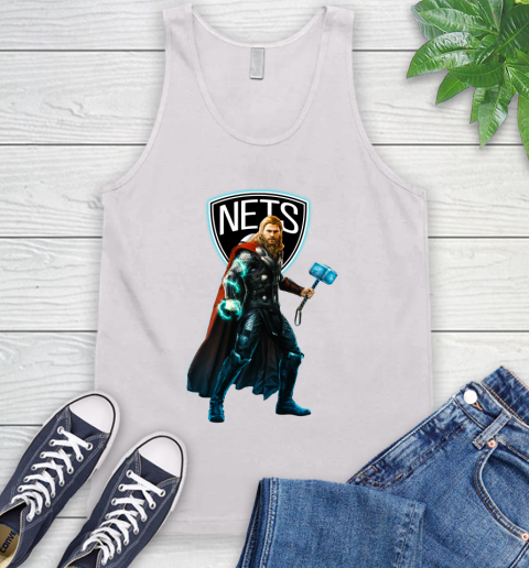 NBA Thor Avengers Endgame Basketball Brooklyn Nets Tank Top