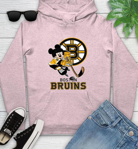 NHL Boston Bruins Mickey Mouse Disney Hockey T Shirt Youth Hoodie 23