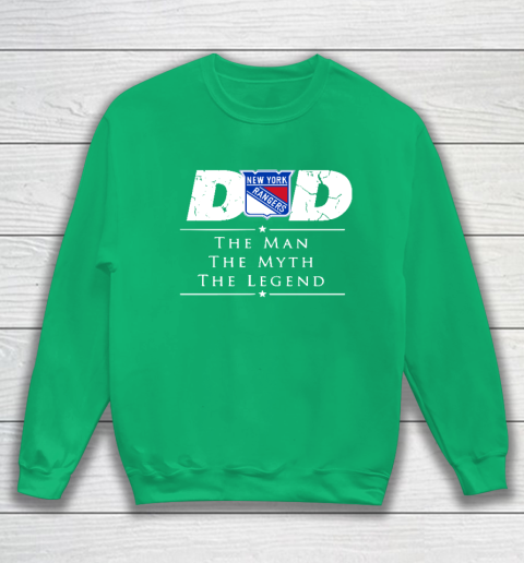 New York Rangers NHL Ice Hockey Dad The Man The Myth The Legend Sweatshirt 5