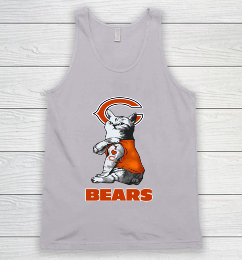 NFL Football My Cat Loves Chicago Bears Tank Top 3