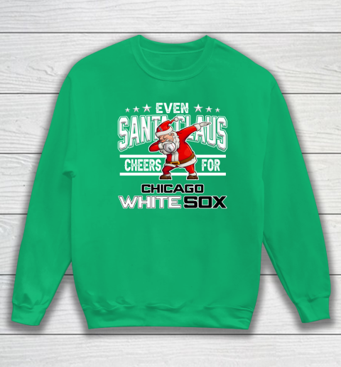 Chicago White Sox Even Santa Claus Cheers For Christmas MLB Sweatshirt 5
