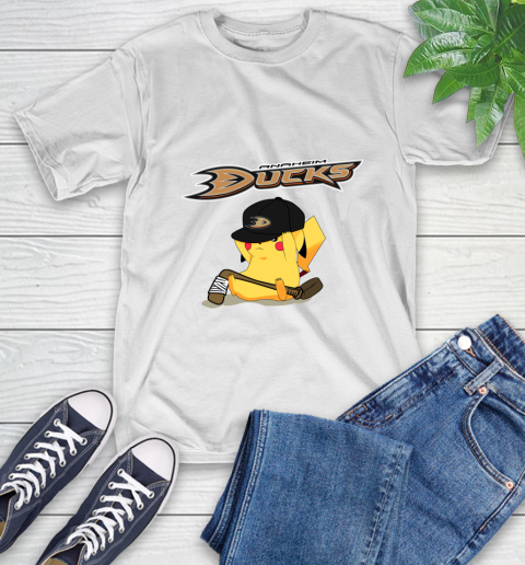 NHL Pikachu Hockey Sports Anaheim Ducks T-Shirt