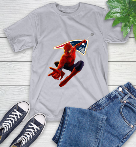 NFL Spider Man Avengers Endgame Football New England Patriots T-Shirt 6