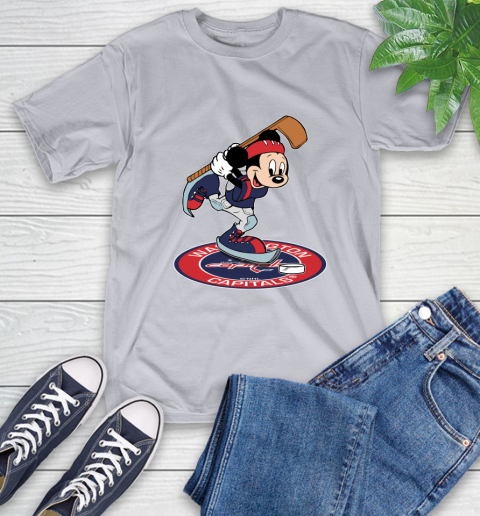 NHL Hockey Washington Capitals Cheerful Mickey Disney Shirt T-Shirt 6