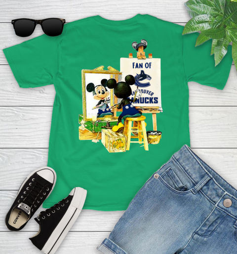 NHL Hockey Vancouver Canucks Mickey Drawing Shirt 100