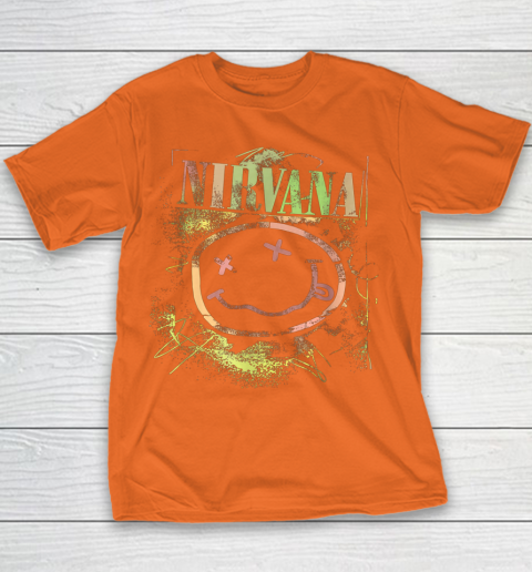 Vintage Nirvanas Smile Design Limited Youth T-Shirt 4