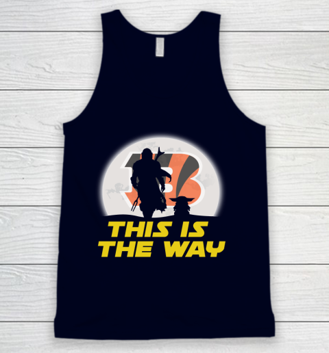 Cincinnati Bengals NFL Football Star Wars Yoda And Mandalorian This Is The Way Tank Top 2