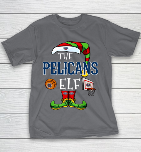 New Orleans Pelicans Christmas ELF Funny NBA Youth T-Shirt 5