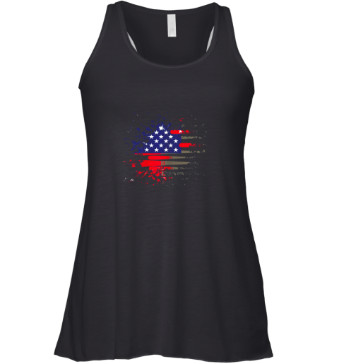 Baseball U.S American Flag Racerback Tank