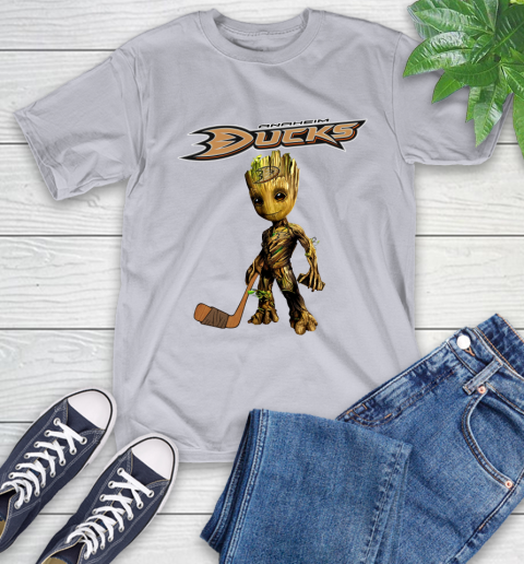 Anaheim Ducks NHL Hockey Groot Marvel Guardians Of The Galaxy T-Shirt 6