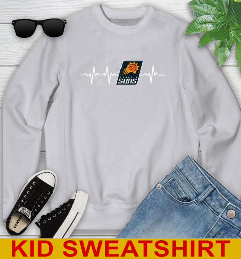 Phoenix Suns NBA Basketball Heart Beat Shirt Youth Sweatshirt 3