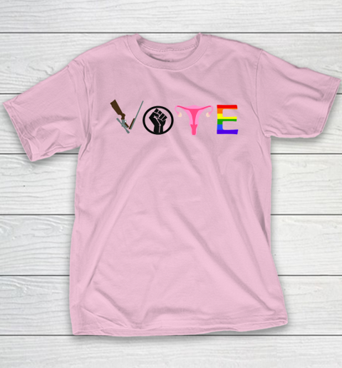 Vote Election Shirt Blm Pro Choice Gun Reform Lgbtq Youth T-Shirt 6