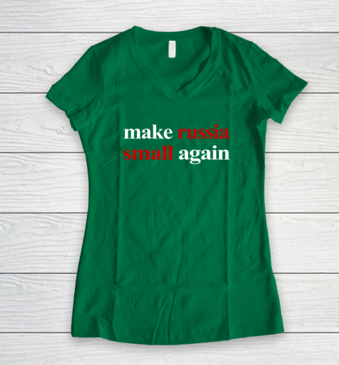 Make Russia Small Again Women's V-Neck T-Shirt 3