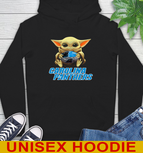 NFL Football Carolina Panthers Baby Yoda Star Wars Shirt Hoodie 2