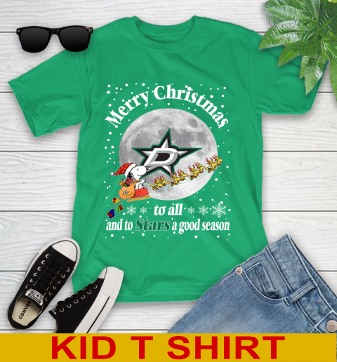 Dallas Stars Merry Christmas To All And To Stars A Good Season NHL Hockey Sports Youth T-Shirt 7