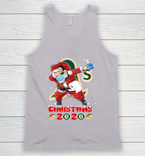 Oakland Athletics Funny Santa Claus Dabbing Christmas 2020 MLB Tank Top 3